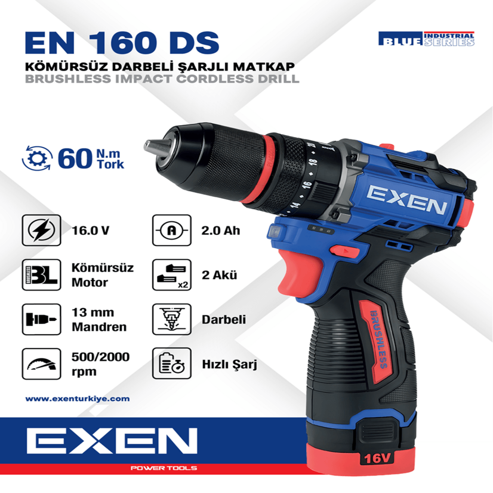 EXEN EN 160 DS Profesyonel El Aleti