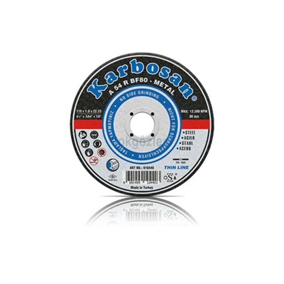 Karbosan 115x1 Metal Kesme Diski